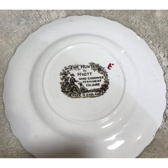 Myott The Hunter Salad Bread Dessert Plate Set Of 6 Made In England 6.5" - Picture 6 of 6